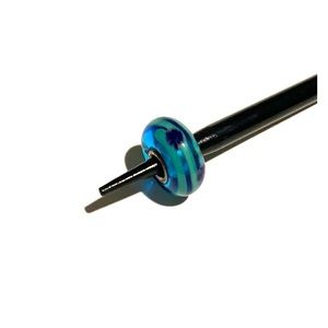 Blue, Green, Purple Glass Bead